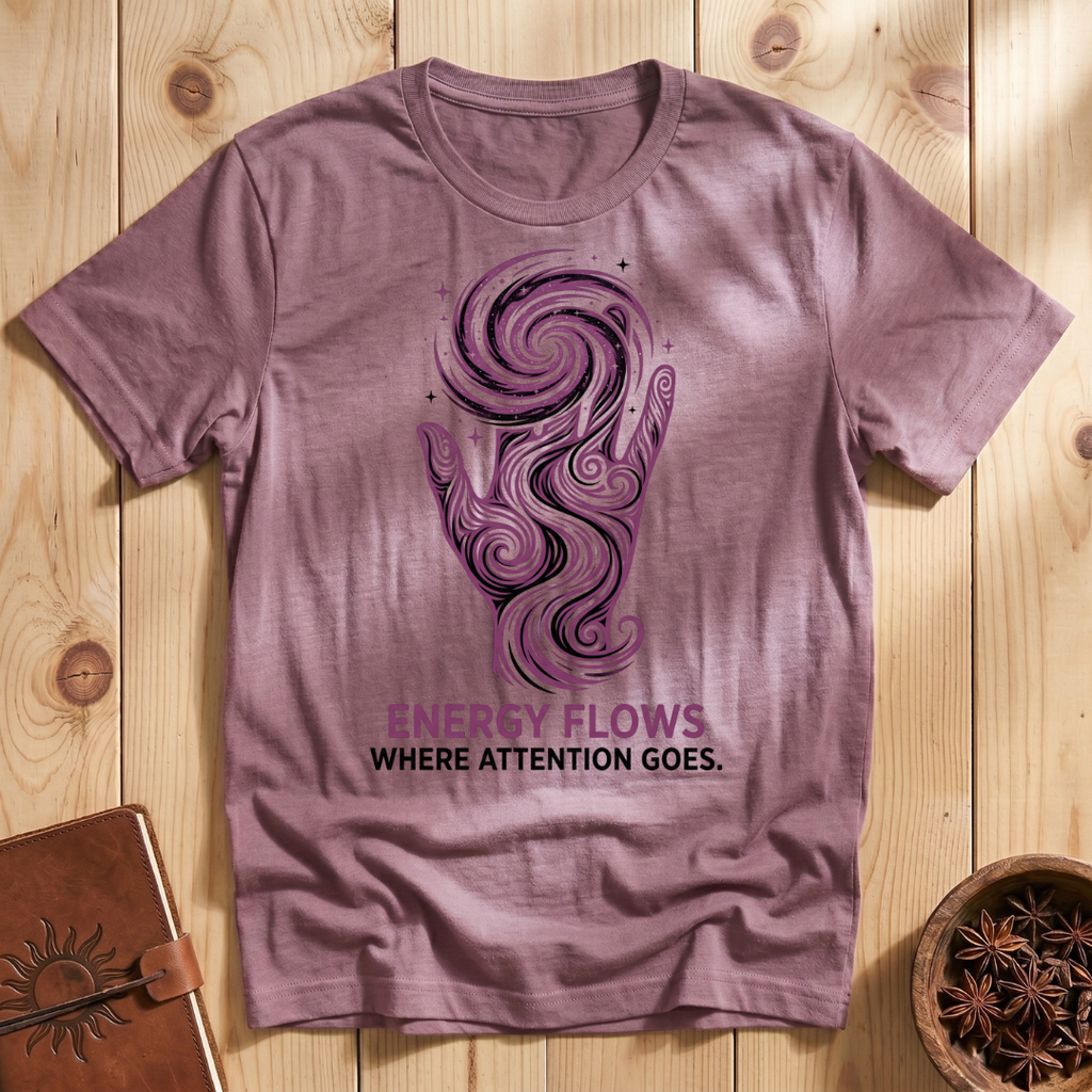 Energy Flows Where Attention Goes T-Shirt