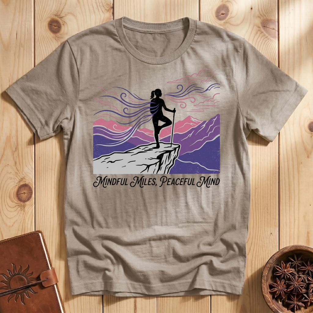 Mindful Miles, Peaceful Mind T-Shirt